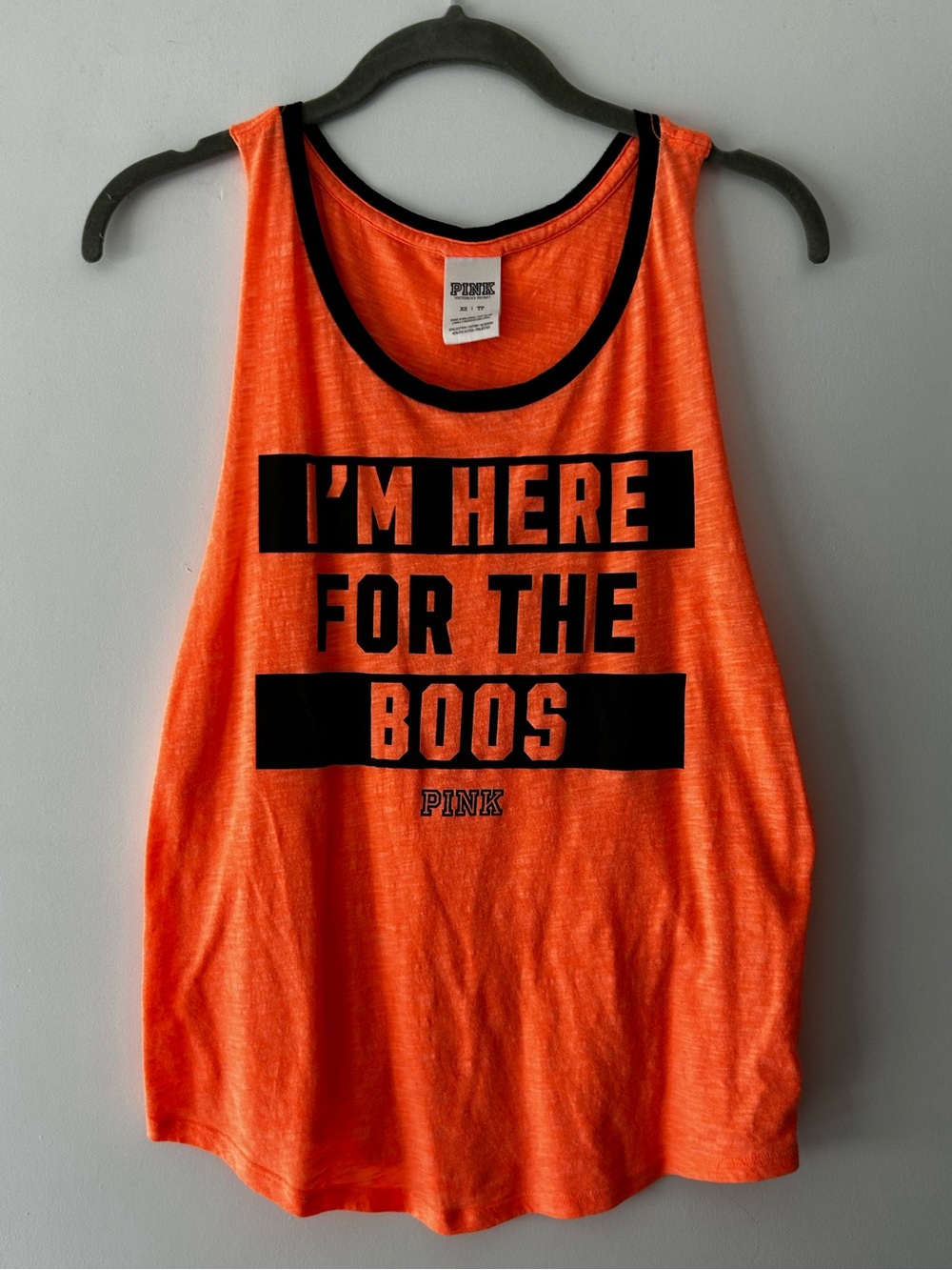 PINK Victoria's Secret Orange Graphic Tank